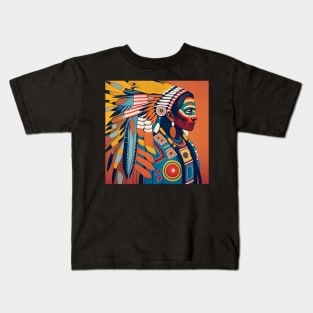 Native American art Kids T-Shirt